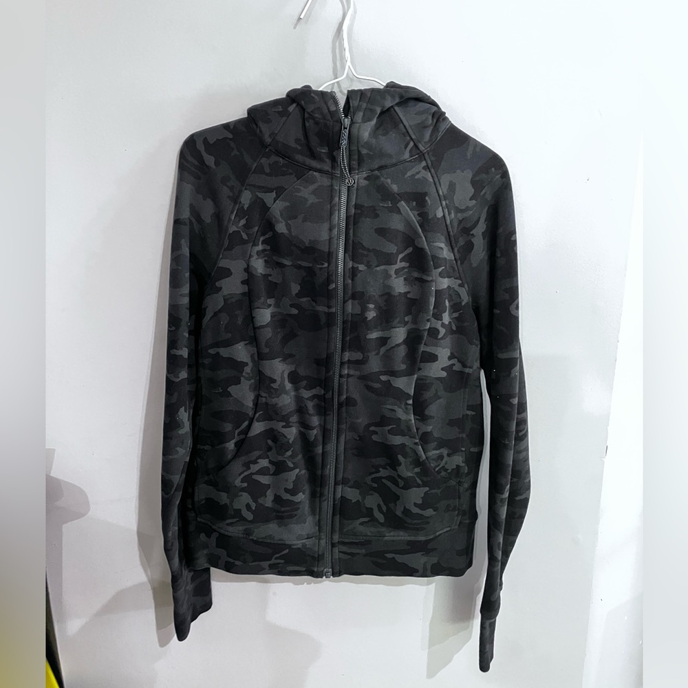 Lulu Lemon Zip Up Camo Sweater